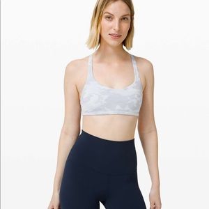 Lulu sports bra white camo